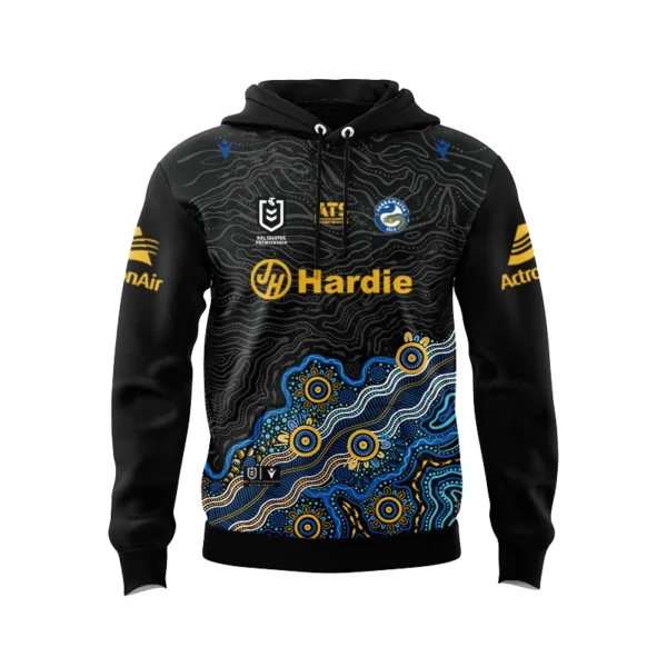 2026 Parramatta Eels Indigenous Hoodie front view