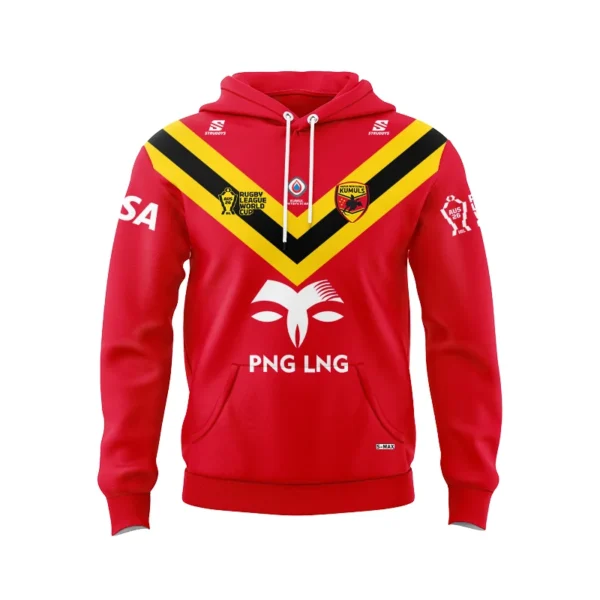 2026 Papua New Guinea Kumuls Home Hoodie front view